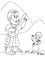 A coloring page of 1 samuel